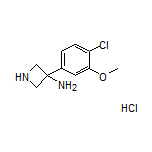 3-Amino-3-(4-chloro-3-methoxyphenyl)azetidine Hydrochloride