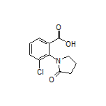 3-Chloro-2-(2-oxo-1-pyrrolidinyl)benzoic Acid