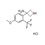 3-Amino-3-[4-methoxy-2-(trifluoromethyl)phenyl]azetidine Hydrochloride