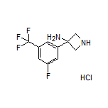 3-Amino-3-[3-fluoro-5-(trifluoromethyl)phenyl]azetidine Hydrochloride