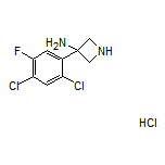 3-Amino-3-(2,4-dichloro-5-fluorophenyl)azetidine Hydrochloride