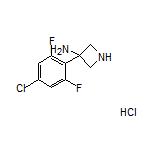 3-Amino-3-(4-chloro-2,6-difluorophenyl)azetidine Hydrochloride