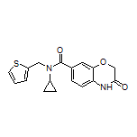 N-Cyclopropyl-3-oxo-N-(2-thienylmethyl)-3,4-dihydro-2H-benzo[b][1,4]oxazine-7-carboxamide