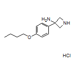 3-Amino-3-(4-butoxyphenyl)azetidine Hydrochloride-3-(4-butoxyphenyl)azetidine Hydrochloride