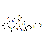 2-[[2-Methoxy-4-(4-methyl-1-piperazinyl)phenyl]amino]-11-methyl-5-(2,2,2-trifluoroethyl)-5H-benzo[e]pyrimido[5,4-b][1,4]diazepin-6(11H)-one