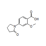 2-Methoxy-4-(2-oxo-1-pyrrolidinyl)benzoic Acid