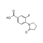 3-Fluoro-4-(2-oxo-1-pyrrolidinyl)benzoic Acid