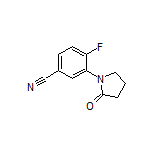 4-Fluoro-3-(2-oxo-1-pyrrolidinyl)benzonitrile