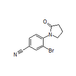 3-Bromo-4-(2-oxo-1-pyrrolidinyl)benzonitrile