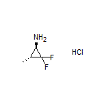 (1R,3R)-2,2-Difluoro-3-methylcyclopropanamine Hydrochloride