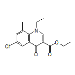 Ethyl 6-Chloro-1-ethyl-8-methyl-4-oxo-1,4-dihydroquinoline-3-carboxylate