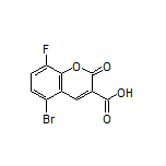 5-Bromo-8-fluoro-2-oxo-2H-chromene-3-carboxylic Acid