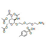 (2R,3R,4R,5R,6R)-5-Acetamido-2-(acetoxymethyl)-6-[2-[2-(2-aminoethoxy)ethoxy]ethoxy]tetrahydro-2H-pyran-3,4-diyl Diacetate p-Toluenesulfonate