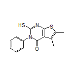 2-Mercapto-5,6-dimethyl-3-phenylthieno[2,3-d]pyrimidin-4(3H)-one
