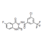 3-Chloro-N-[6-fluoro-4-oxo-2-thioxo-1,2-dihydroquinazolin-3(4H)-yl]-5-(trifluoromethyl)benzamide