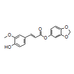 Benzo[d][1,3]dioxol-5-yl (E)-3-(4-Hydroxy-3-methoxyphenyl)acrylate