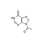 9-Acetyl-1H-purin-6(9H)-one