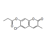 6-Chloro-3-methyl-2-oxo-2H-chromen-7-yl Propionate