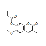 6-Methoxy-3-methyl-2-oxo-2H-chromen-7-yl propionate