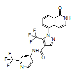 1-(1-Oxo-1,2-dihydro-5-isoquinolyl)-5-(trifluoromethyl)-N-[2-(trifluoromethyl)-4-pyridyl]pyrazole-4-carboxamide