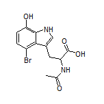 N-Acetyl-4-bromo-7-hydroxy-DL-tryptophan