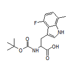 Boc-4-fluoro-7-methyl-DL-tryptophan