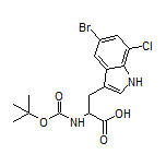 Boc-5-bromo-7-chloro-DL-tryptophan