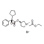 (3R)-3-[(R)-2-Cyclopentyl-2-hydroxy-2-phenylacetoxy]-1-(2-ethoxy-2-oxoethyl)-1-methylpyrrolidin-1-ium Bromide