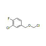 2-Chloro-4-[(chloromethoxy)methyl]-1-fluorobenzene