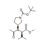 Methyl (R)-2-[N-[(S)-1-Boc-3-Pyrrolidinyl]acetamido]-3-methylbutanoate