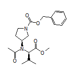 Methyl (R)-2-[N-[(S)-1-Cbz-3-pyrrolidinyl]acetamido]-3-methylbutanoate