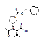 (R)-2-[N-[(S)-1-Cbz-3-pyrrolidinyl]acetamido]-3-methylbutanoic Acid