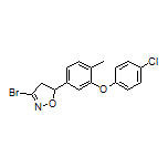 3-Bromo-5-[3-(4-chlorophenoxy)-4-methylphenyl]-4,5-dihydroisoxazole