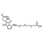 3-[2-[2-[2-[[2-(2,6-Dioxo-3-piperidyl)-1,3-dioxo-4-isoindolinyl]amino]ethoxy]ethoxy]ethoxy]propanoic Acid