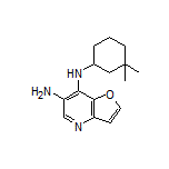 N7-(3,3-Dimethylcyclohexyl)furo[3,2-b]pyridine-6,7-diamine