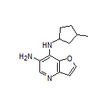 N7-(3-Methylcyclopentyl)furo[3,2-b]pyridine-6,7-diamine