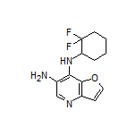 N7-(2,2-Difluorocyclohexyl)furo[3,2-b]pyridine-6,7-diamine