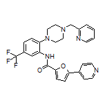 N-[2-[4-(2-Pyridylmethyl)-1-piperazinyl]-5-(trifluoromethyl)phenyl]-5-(4-pyridyl)furan-2-carboxamide