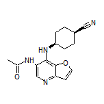 N-[7-[(cis-4-Cyanocyclohexyl)amino]furo[3,2-b]pyridin-6-yl]acetamide