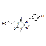 7-(4-Chlorobenzyl)-1-(3-hydroxypropyl)-3-methyl-1H-purine-2,6(3H,7H)-dione