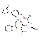 (2S,4R)-4-Hydroxy-N-[2-hydroxy-4-(4-methyl-5-thiazolyl)benzyl]-1-[(S)-3-methyl-2-(1-oxo-2-isoindolinyl)butanoyl]pyrrolidine-2-carboxamide