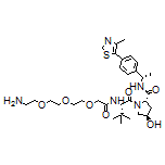 (2S,4R)-1-[(S)-14-Amino-2-(tert-butyl)-4-oxo-6,9,12-trioxa-3-azatetradecan-1-oyl]-4-hydroxy-N-[(S)-1-[4-(4-methyl-5-thiazolyl)phenyl]ethyl]pyrrolidine-2-carboxamide