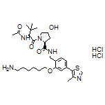 (2S,4R)-1-[(S)-2-Acetamido-3,3-dimethylbutanoyl]-N-[2-[(6-aminohexyl)oxy]-4-(4-methyl-5-thiazolyl)benzyl]-4-hydroxypyrrolidine-2-carboxamide Dihydrochloride
