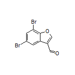 5,7-Dibromobenzofuran-3-carbaldehyde