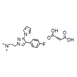 2-[4-(4-Fluorophenyl)-3-(1-pyrrolyl)-1-pyrazolyl]-N,N-dimethylethanamine 2-Butenedioate