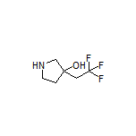 3-(2,2,2-Trifluoroethyl)pyrrolidin-3-ol