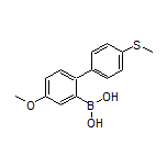 4-Methoxy-4’-(methylthio)-biphenyl-2-boronic Acid