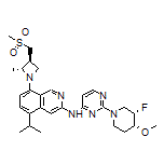 N-[2-[(3S,4R)-3-Fluoro-4-methoxy-1-piperidyl]-4-pyrimidinyl]-5-isopropyl-8-[(2R,3S)-2-methyl-3-[(methylsulfonyl)methyl]-1-azetidinyl]isoquinolin-3-amine