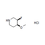 (3R,4S)-3-Fluoro-4-methoxypiperidine Hydrochloride