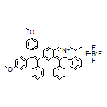 6-[2,2-Bis(4-methoxyphenyl)-1-phenylvinyl]-3,4-diphenyl-2-propylisoquinolin-2-ium Tetrafluoroborate